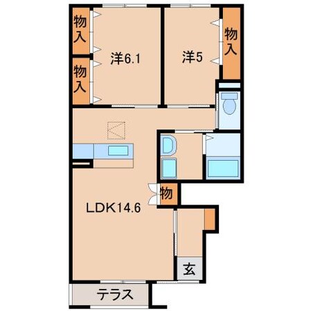 グランアセット上山の物件間取画像